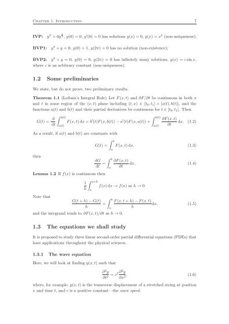 Fourier Series and Partial Differential Equations Lecture Notes