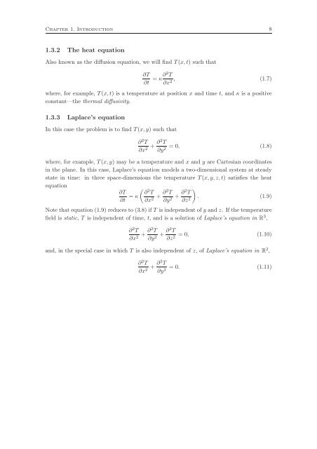 Fourier Series and Partial Differential Equations Lecture Notes