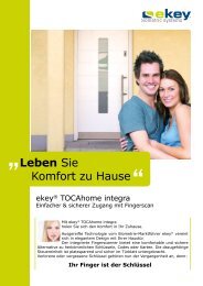 ekey® TOCAhome integra - Gueller.ch