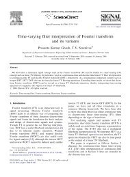 Time-varying filter interpretation of Fourier transform and its variants