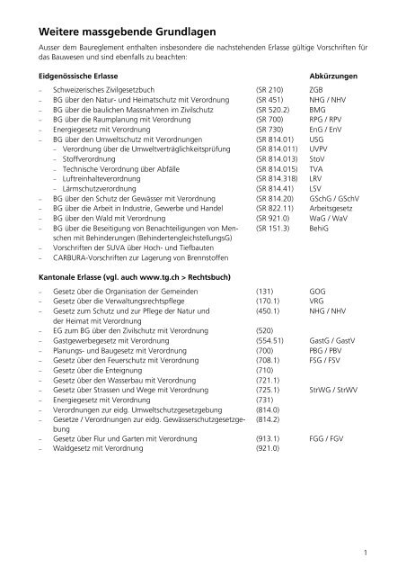 Baureglement mit Erläuterungen 2009 [2.00 MB] - Stadt Frauenfeld