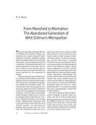 From Mansfield to Manhattan: The Abandoned Generation of Whit ...