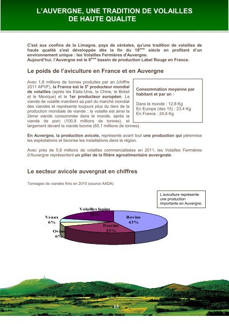 Dossier de Presse 2012 - Volailles Fermières d'Auvergne