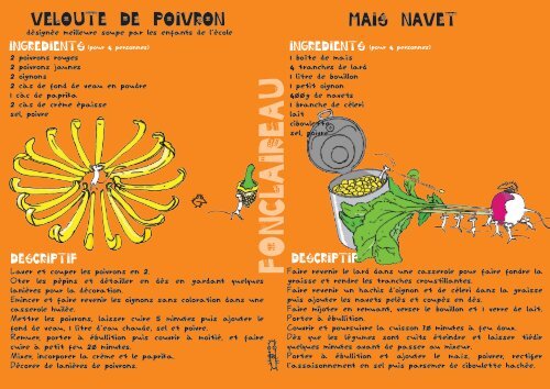 livret recette - Les Jardins d'Isis