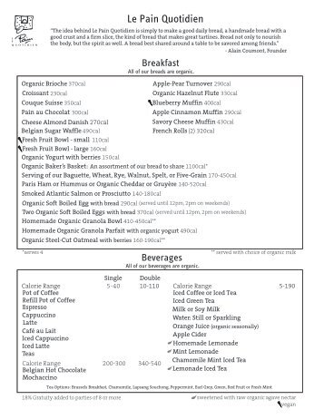 Core Menu - Final 6-12-08 II - Le Pain Quotidien