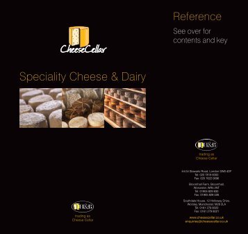 Speciality Cheese & Dairy Spe - Cheese Cellar