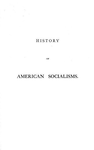 History of American Socialisms - dana ward's homepage