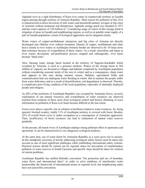 CBD Fourth National Report - Azerbaijan (English version)