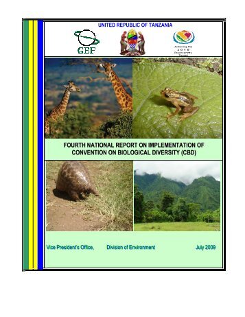 CBD Fourth National Report - United Republic of Tanzania (English ...