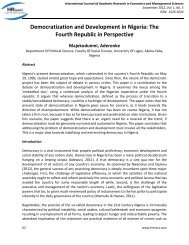 Democratization and Development in Nigeria: The Fourth Republic ...