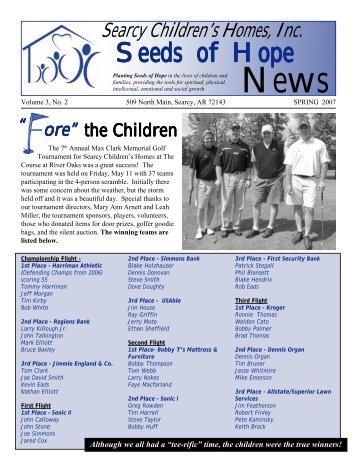 Seeds of Hope - Searcy Children's Homes