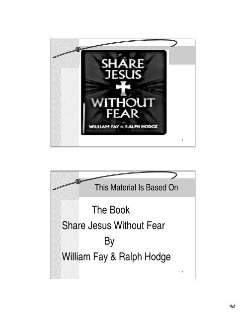 william fay share jesus without fear