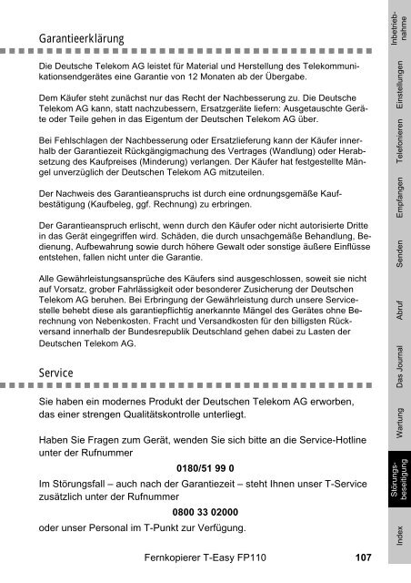 Die Fax- und Telefonkombination T-Easy FP110. Einfach ... - Telekom