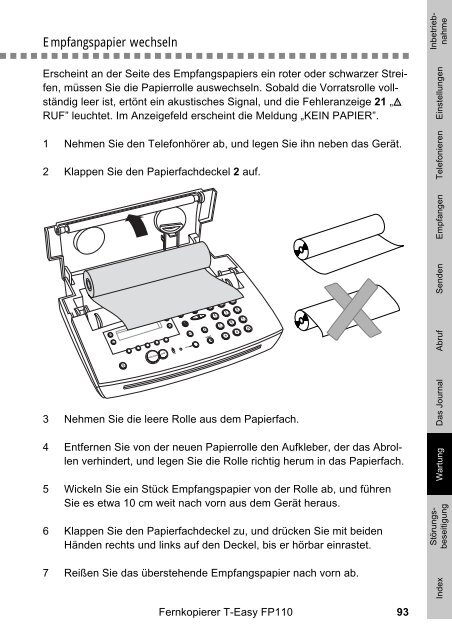 Die Fax- und Telefonkombination T-Easy FP110. Einfach ... - Telekom