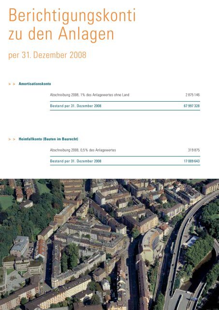 Jahresbericht 2008 - Familienheim-Genossenschaft Zürich