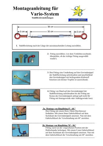 Montageanleitung für Vario-System - SpeedBrakes