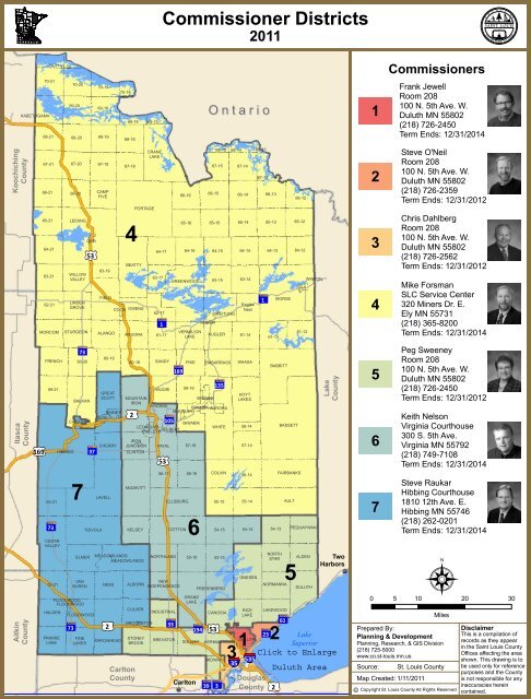 Commissioner Districts 1 3 2 - St. Louis County