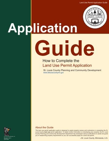 How to Complete the Land Use Permit Application - St. Louis County