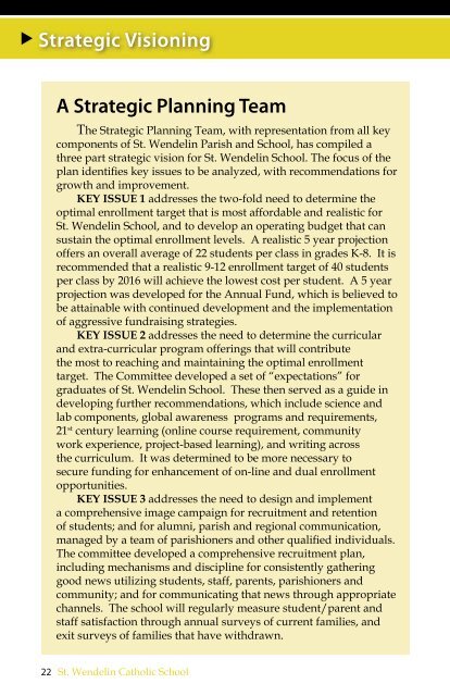 SW Annual Report 2010 - St. Wendelin Catholic Parish and Schools