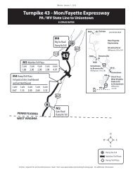 Turnpike 43 - Mon/Fayette Expressway - US 40 to PA 51 - The ...