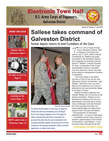 July 2010 - USACE Galveston - U.S. Army