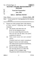 IGNOU - MEG-1 - British Poetry