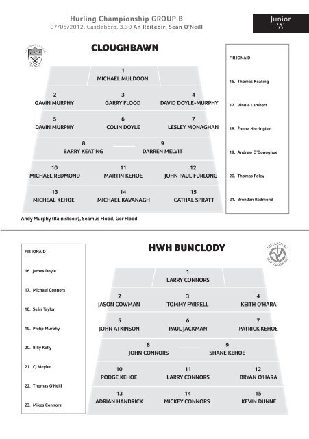 Hurling May weekend v8_Layout 1 03/05/2012 14:05 ... - Wexford GAA