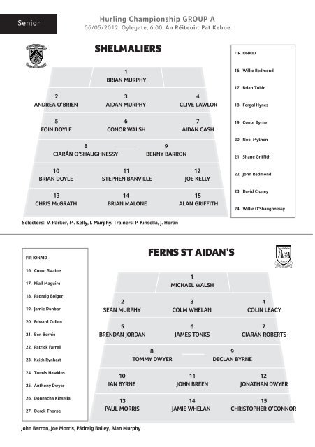 Hurling May weekend v8_Layout 1 03/05/2012 14:05 ... - Wexford GAA