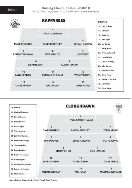 Hurling May weekend v8_Layout 1 03/05/2012 14:05 ... - Wexford GAA