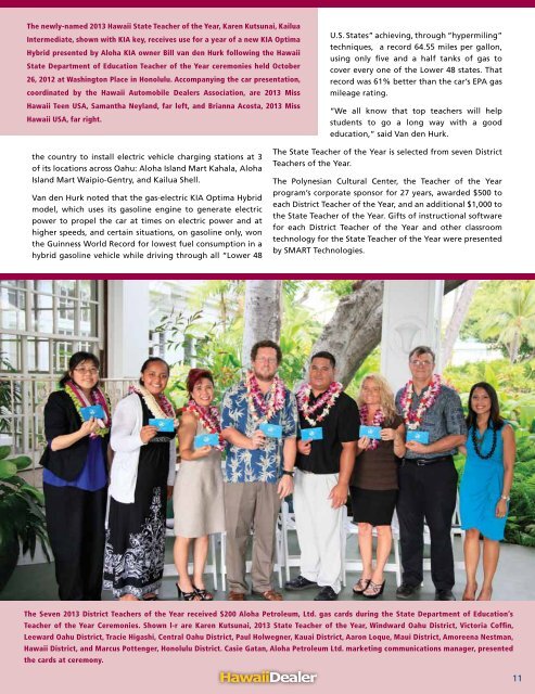 Congratulations to Marc Cutter - Hawaii Automobile Dealers ...