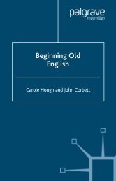 Beginning Old English