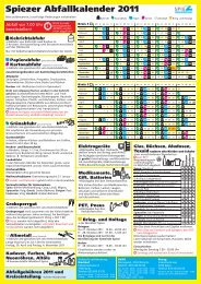 Spiezer Abfallkalender 2011 - in Spiez