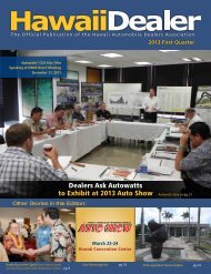 Read the newest issue online! - Hawaii Automobile Dealers ...