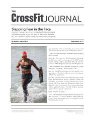 Slapping Fear in the Face - CrossFit