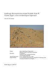 Landscape Reconstruction around Neolithic Kom W, Fayum, Egypt ...