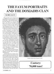 THE FAYUM PORTRAITS AND THE DOXIADIS CLAN