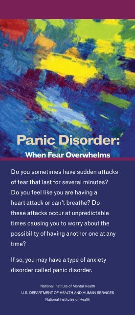 Panic Disorder: When Fear Overwhelms - NIMH - National Institutes ...