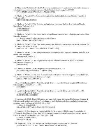 Biblio_reprints_SRBE_KBVE vers2 - Société royale belge d ...