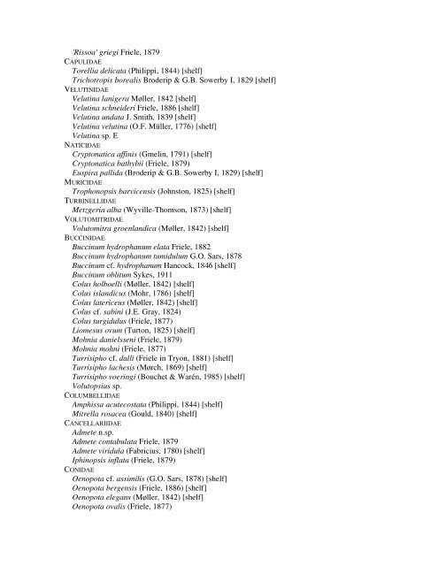 Supplementary Data Table 3 - Systematic survey of all species ...