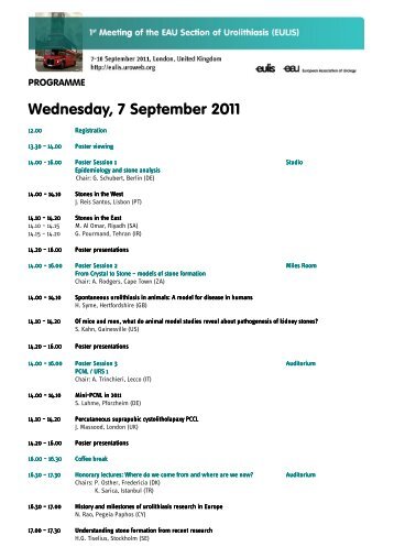 Wednesday, 7 September 2011 - EULIS 2011