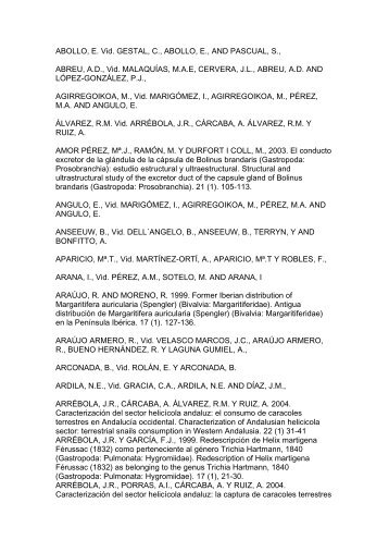 Pinchar aquí - Sociedad Española de Malacología