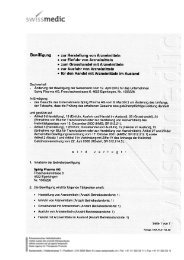 Swissmedic Betriebsbewilligung - Spirig Pharma AG