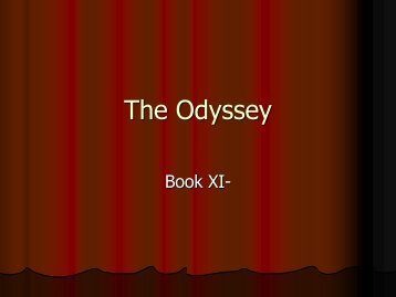 The Odyssey Notes XI-XXIV - Home