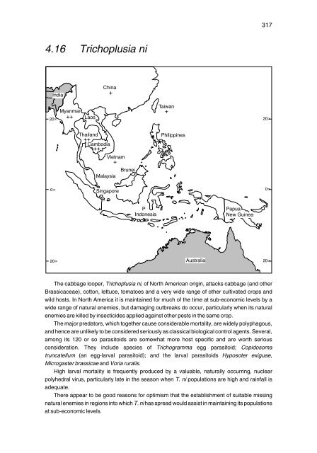 Biological Control of Insect Pests: Southeast Asian Prospects - EcoPort