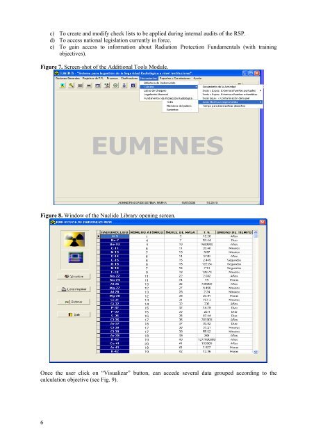 EUMENES, a computer software for managing the ... - IRPA12