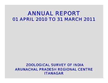APRC-Itanagar - Zoological Survey of India
