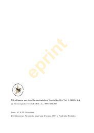 Mitteilungen aus dem Entomologischen Verein Krefeld, Vol. 1 (2009 ...