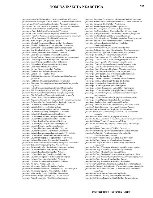 Species Index f - p; pp. 618 - Nearctica