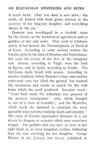 The Eleusinian mysteries & rites. - The Masonic Trowel