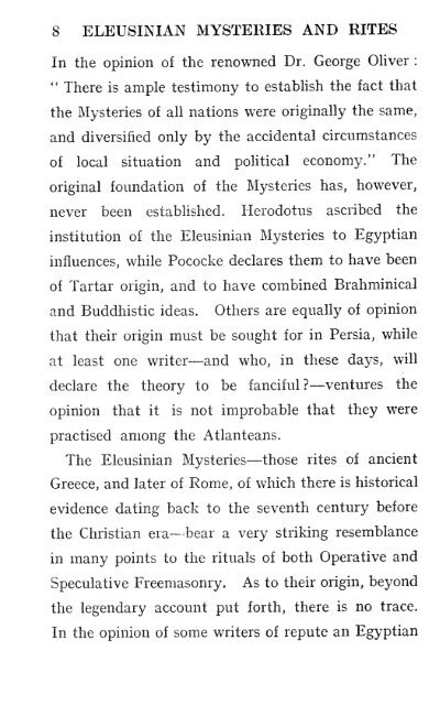 The Eleusinian mysteries & rites. - The Masonic Trowel